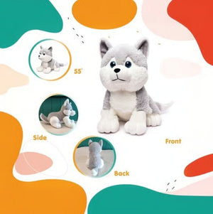 Husky Stuffed Animal Plush Toy 26 cm - Soft Toy