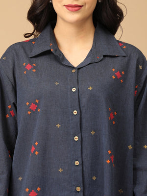 Blue Hustle & Haute Handloom Women's Co-ord Set - Women's Co-ord Set