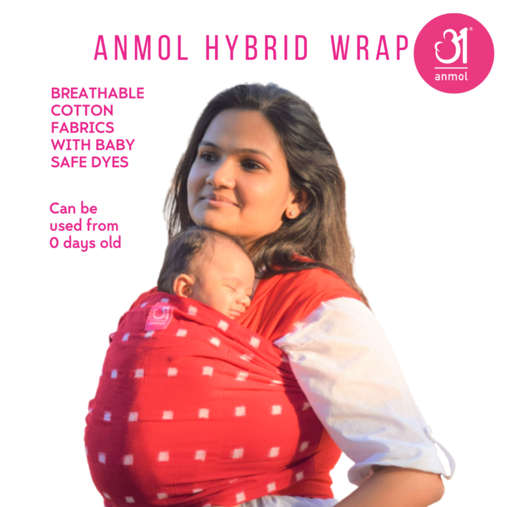 Anmol Baby Ergonomic Baby Carrier- Hybrid Wrap