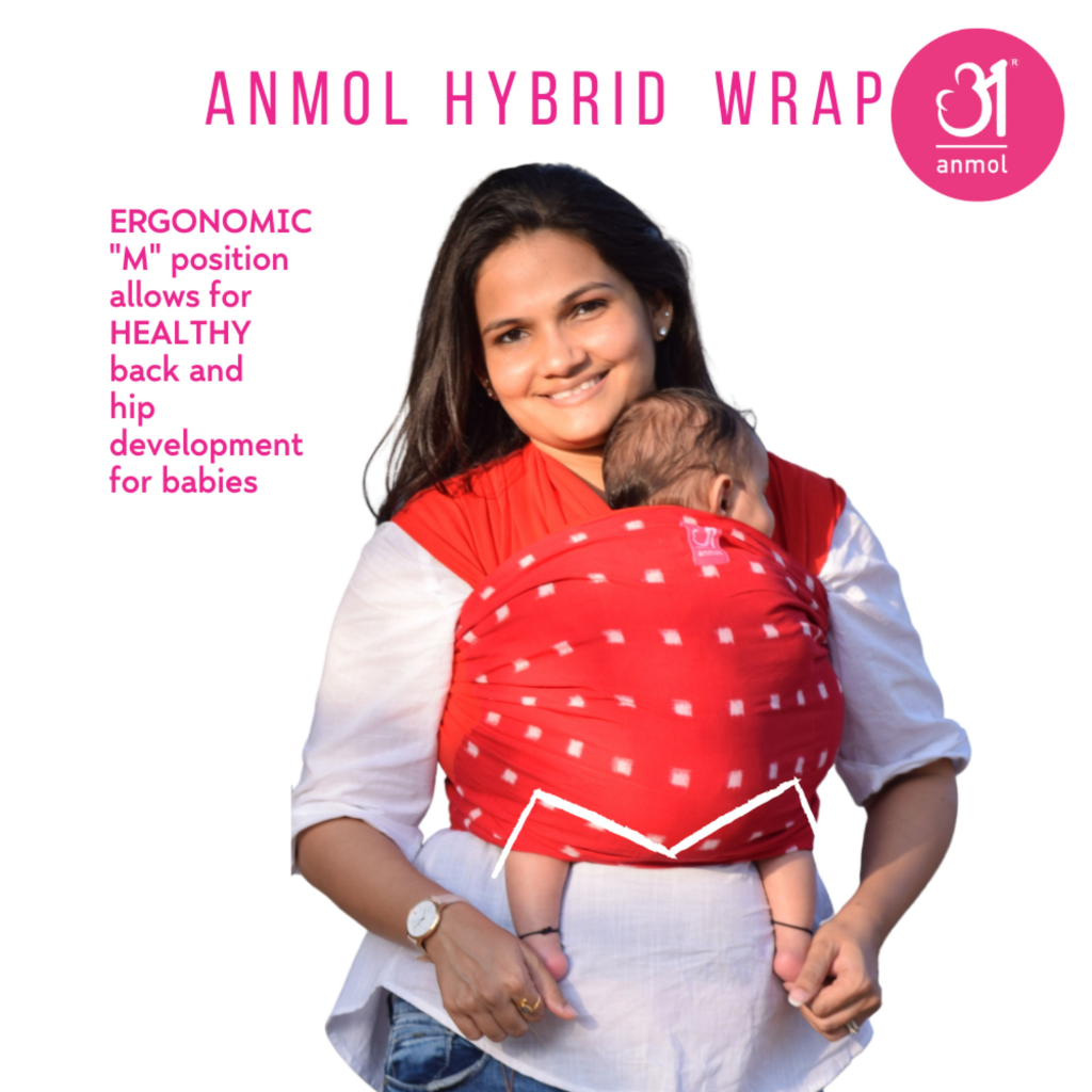 Anmol Baby Ergonomic Baby Carrier- Hybrid Wrap