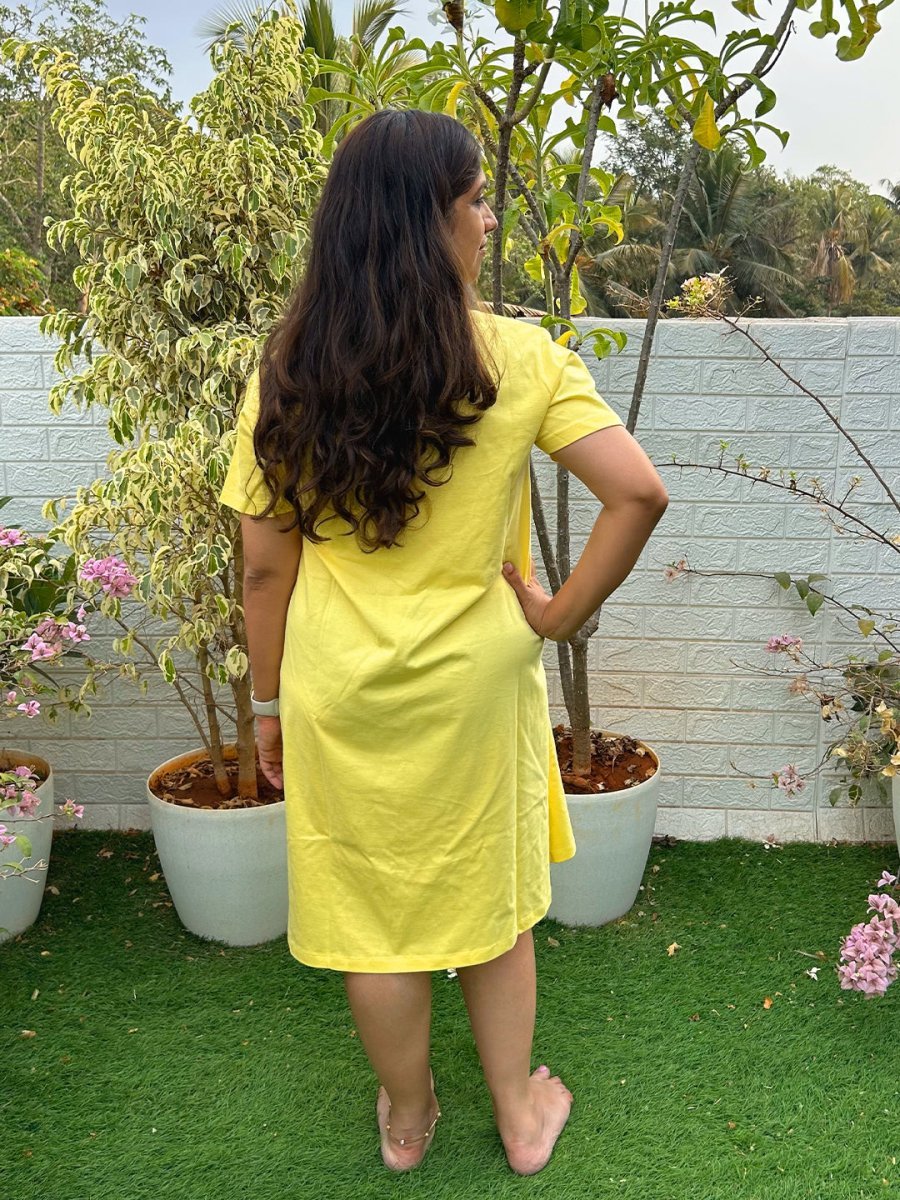 I am Eggspecting Oversized Maternity T Shirt Dress - NW-SC-IAMEG-S