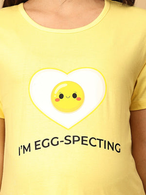 I am Eggspecting Oversized Maternity T Shirt Dress