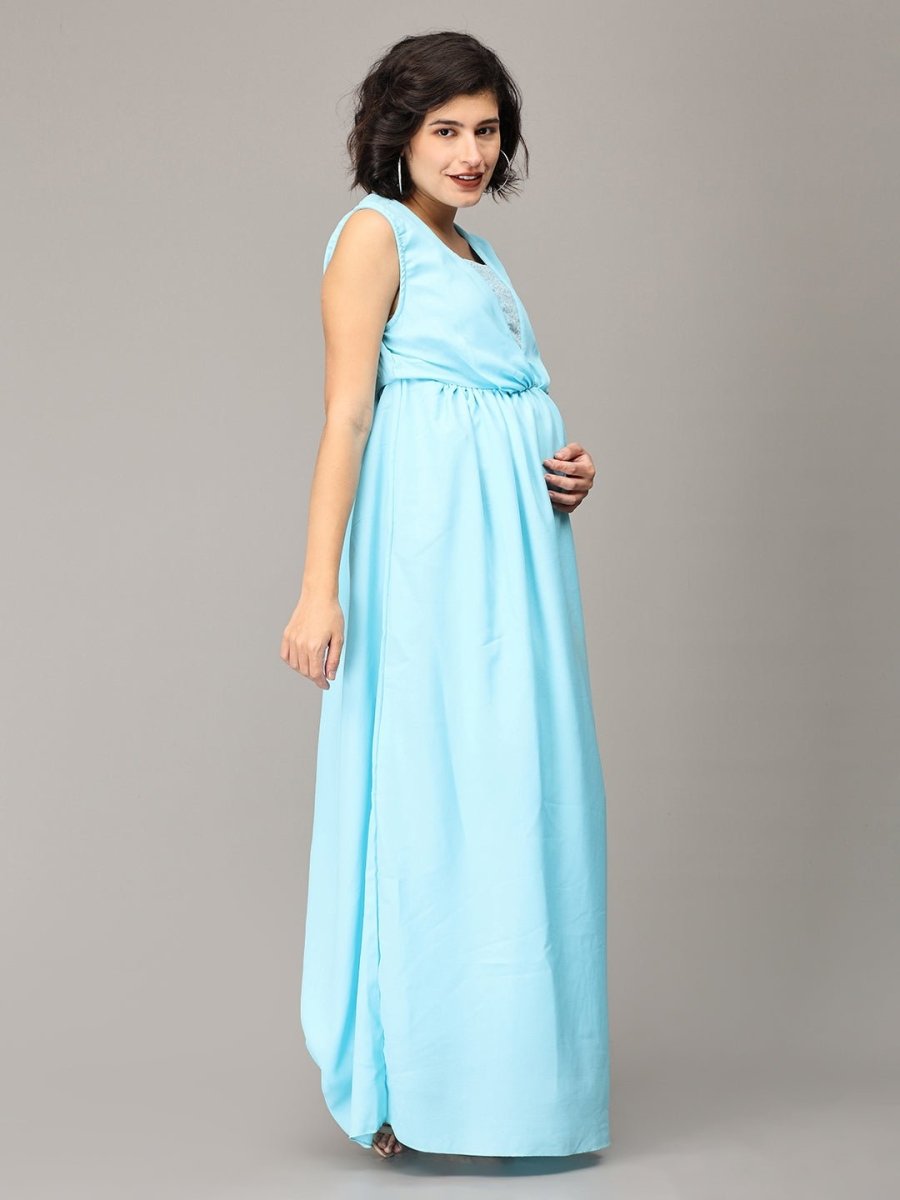 Ice Lilly Sequins Maternity Dress - DRS-FRZBL-S