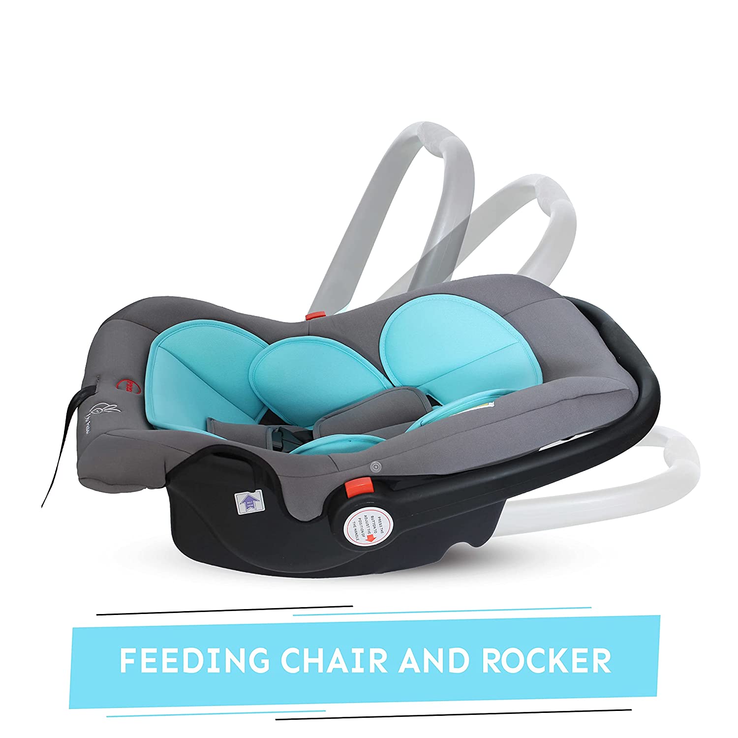 R for Rabbit Picaboo Baby Car Seats- Blue Grey