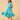 Icy Turquoise Maternity and Nursing Dress - S Maternity Casual Dress