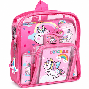 iLearnNGrow 11-in-1 Unicorn Stationery Set for Kids School & Art Supplies Kit -
