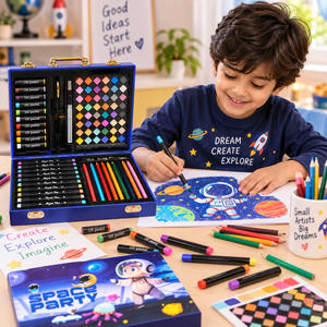ilearnngrow 128 Pieces Colouring Set- Space - Kids Toys