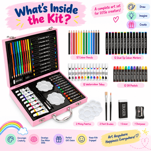 ilearnngrow 128 Pieces Colouring Set- Unicorn -