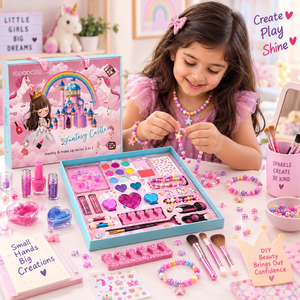 iLearnNGrow 28 Pieces Make Up & Accessory Kit Complete Kids Makeup & Accessory Kit - Baby Care Accessories