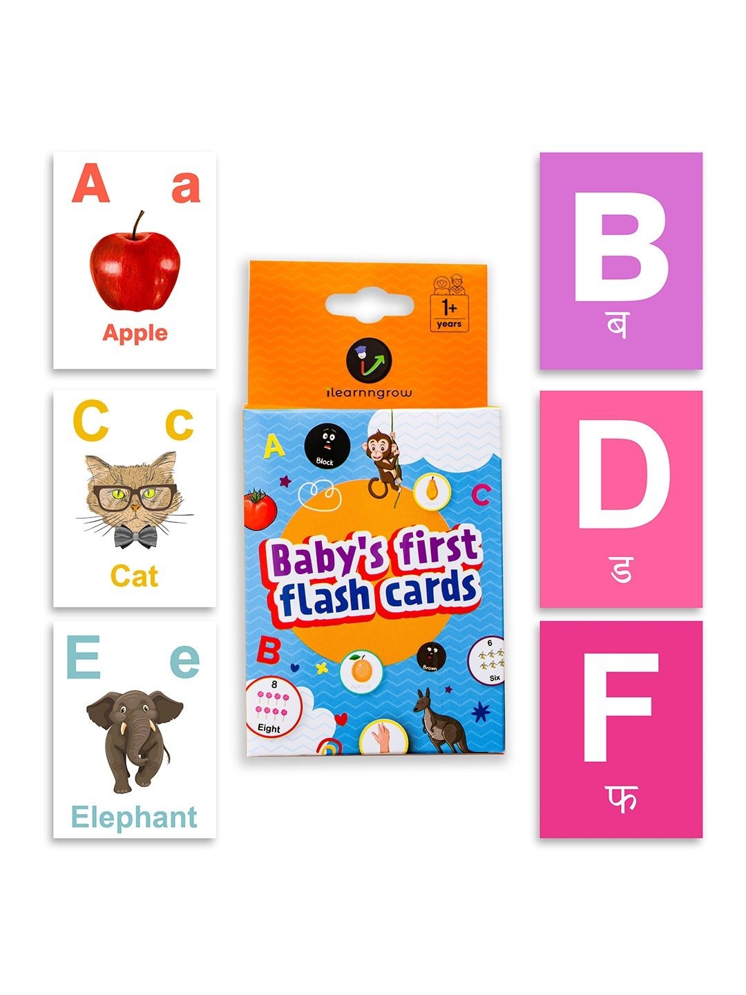 iLearnNgrow Baby's First Alphabets Flash Cards - Baby's First Alphabets Flash Cards