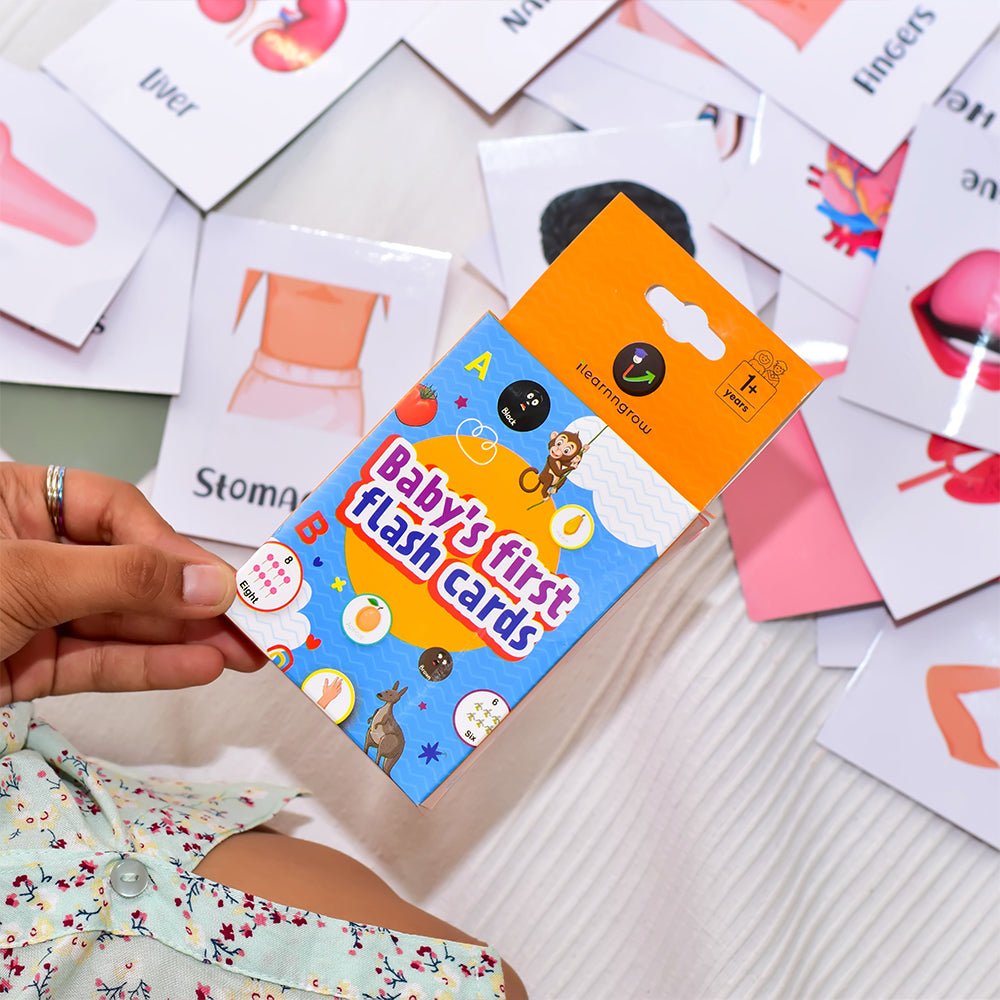 iLearnNgrow Baby's First Body Parts Flash Cards - Baby's First Body Parts Flash Cards