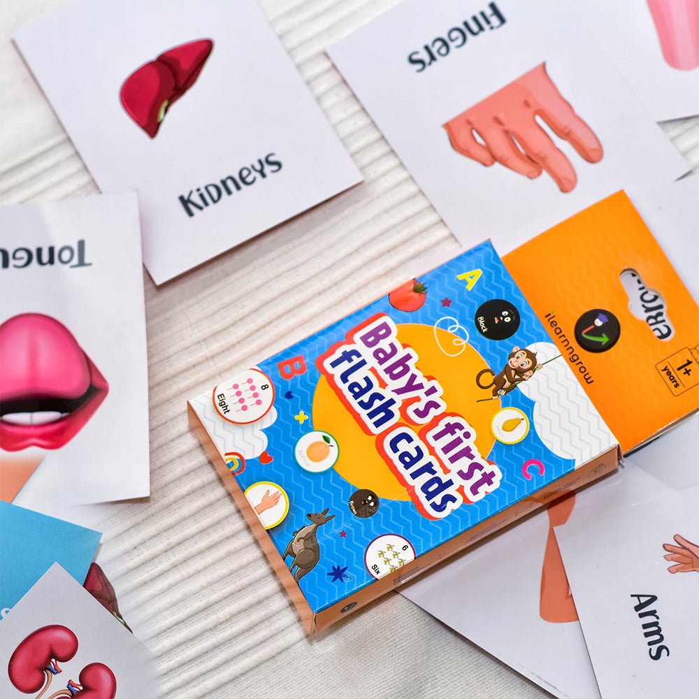 iLearnNgrow Baby's First Body Parts Flash Cards - Baby's First Body Parts Flash Cards