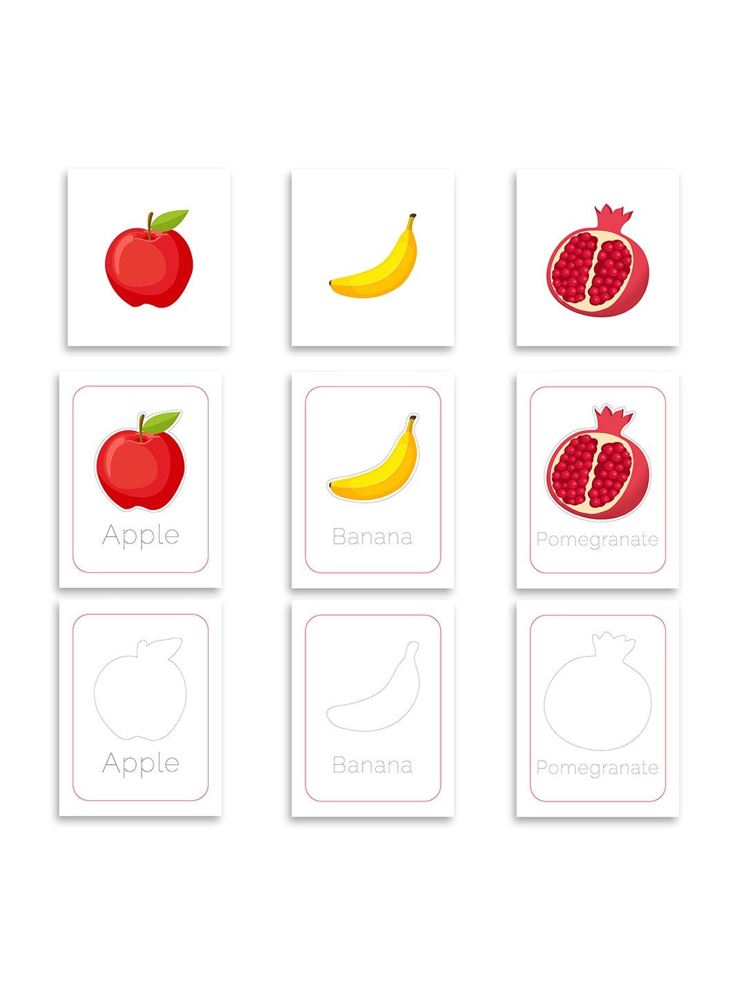 iLearnNgrow Baby's First Fruits Flash Cards - Baby's First Fruits Flash Cards