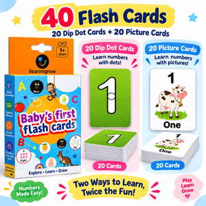 iLearnNgrow Baby's First Numbers Flash Cards - Kids Learning Books
