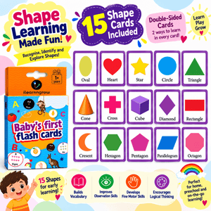 iLearnNgrow Baby's First Shape Flash Cards - Kids Learning Books