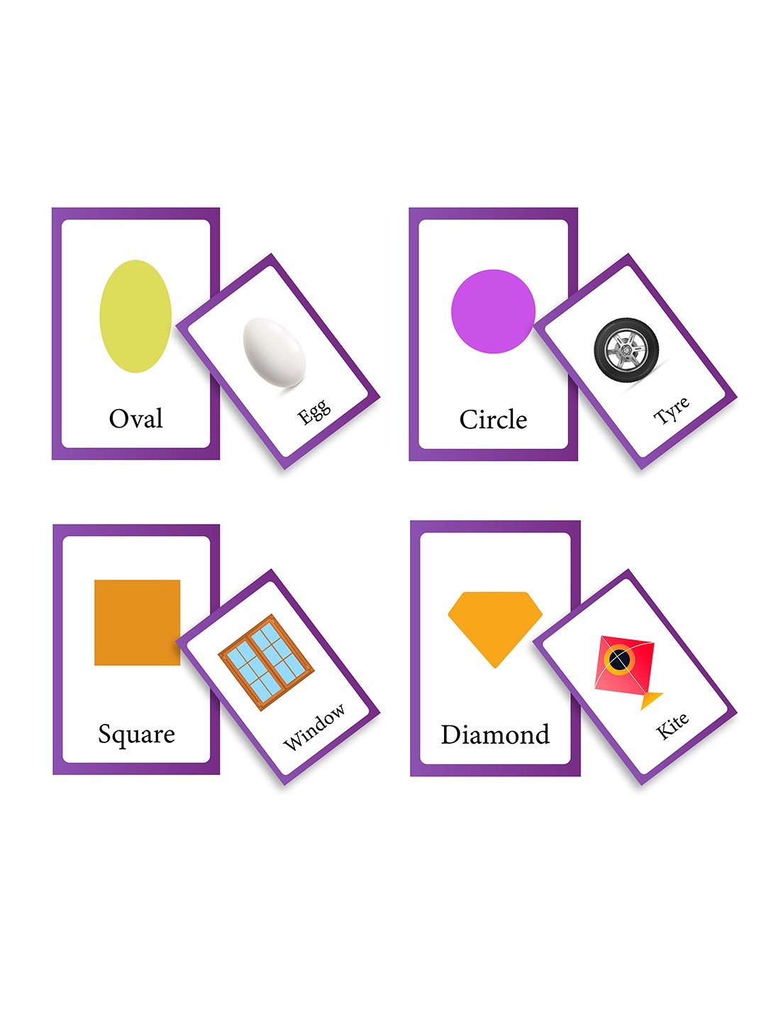iLearnNgrow Baby's First Shape Flash Cards - Baby's First Shape Flash Cards