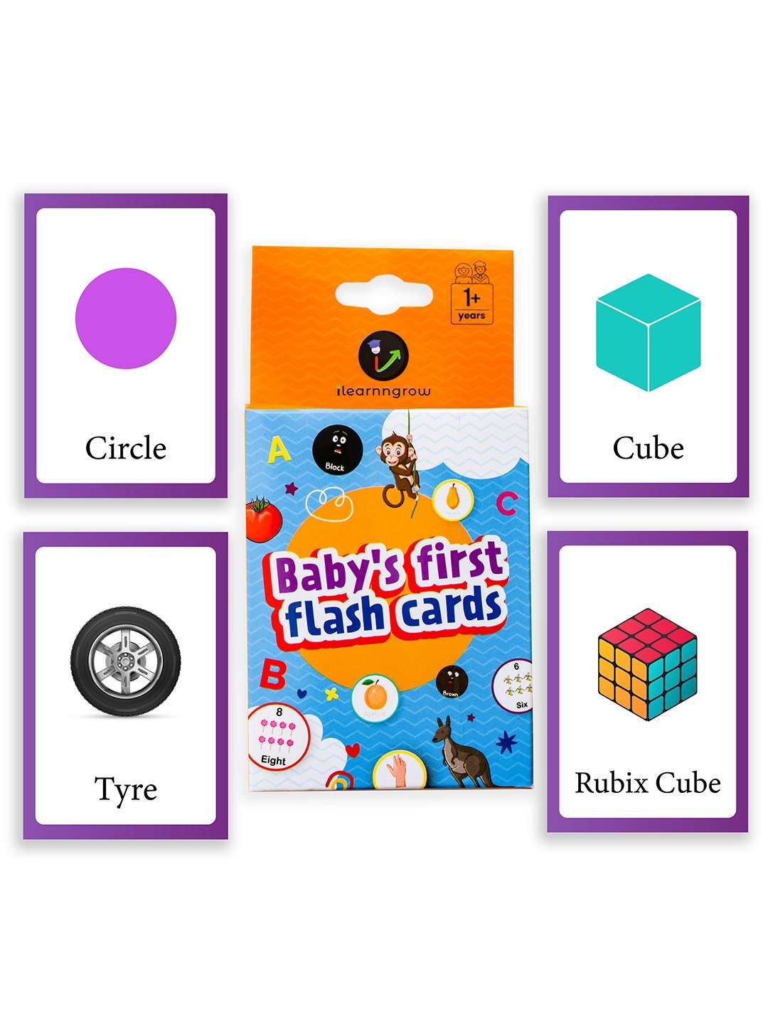 iLearnNgrow Baby's First Shape Flash Cards - Baby's First Shape Flash Cards