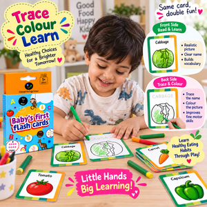 iLearnNgrow Baby's First Vegetables Flash Cards - Kids Learning Books