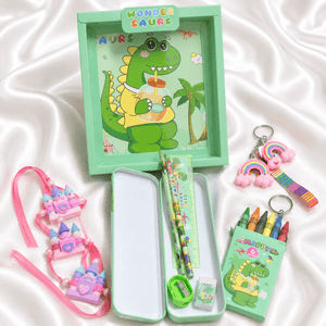 iLearnNGrow Dino Stationery Rakhi Combo | The Mom Store - Stationery Rakhi Combo