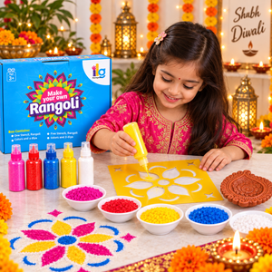 iLearnNgrow Diwali DIY Rangoli Kit - Flower - Art & Craft