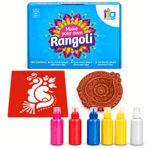 iLearnNgrow Diwali DIY Rangoli Kit - Peacock - Art & Craft