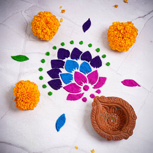 iLearnNgrow Diwali DIY Rangoli Kit - Traditional Rangoli - DIY Kits