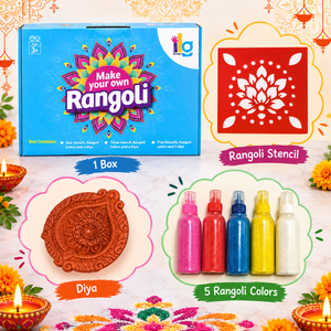 iLearnNgrow Diwali DIY Rangoli Kit - Traditional Rangoli - Art & Craft