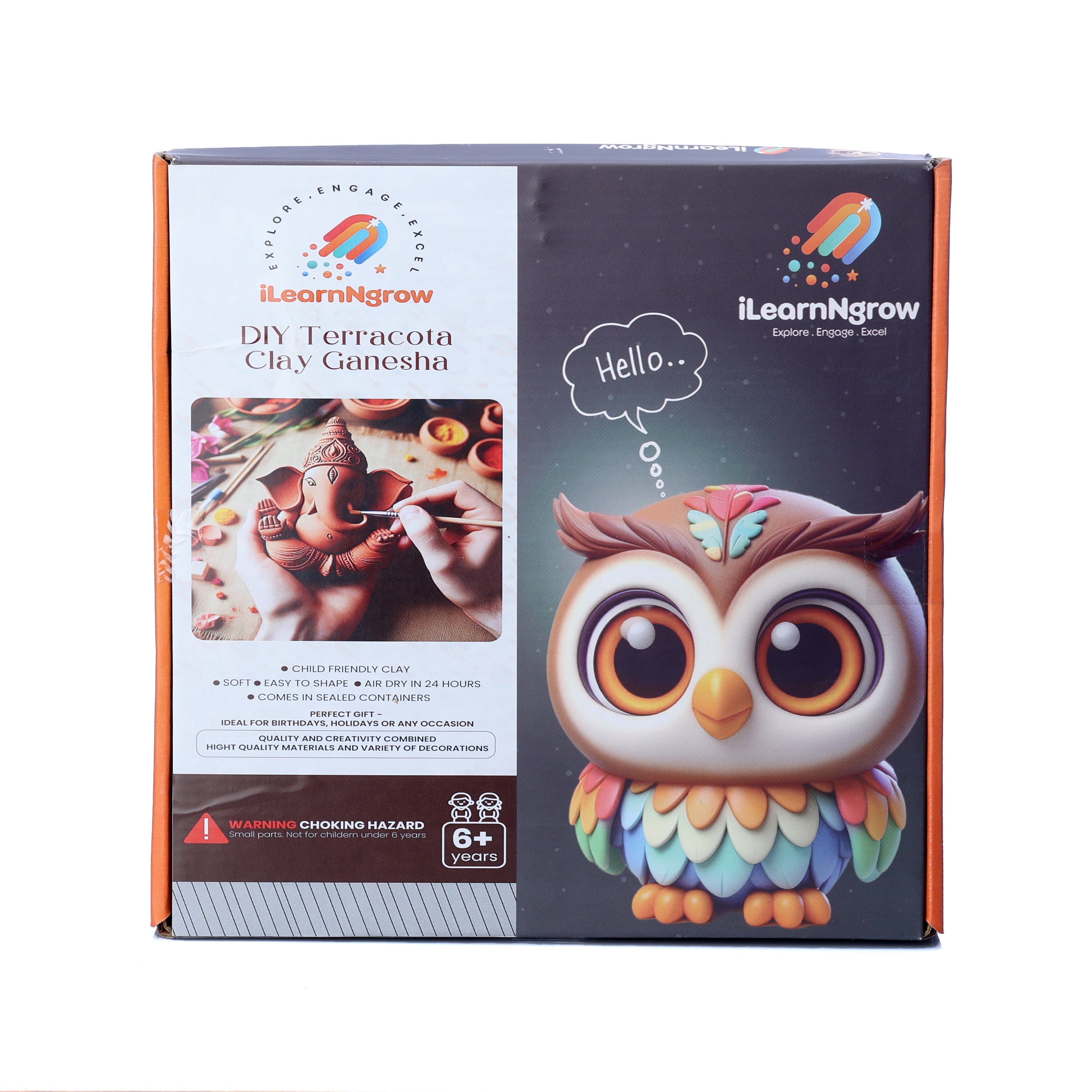 iLearnNgrow DIY Ganesh Ji Clay - ILGD021