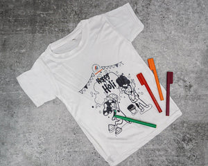 ilearnngrow DIY holi TShirt with Free CAP - 