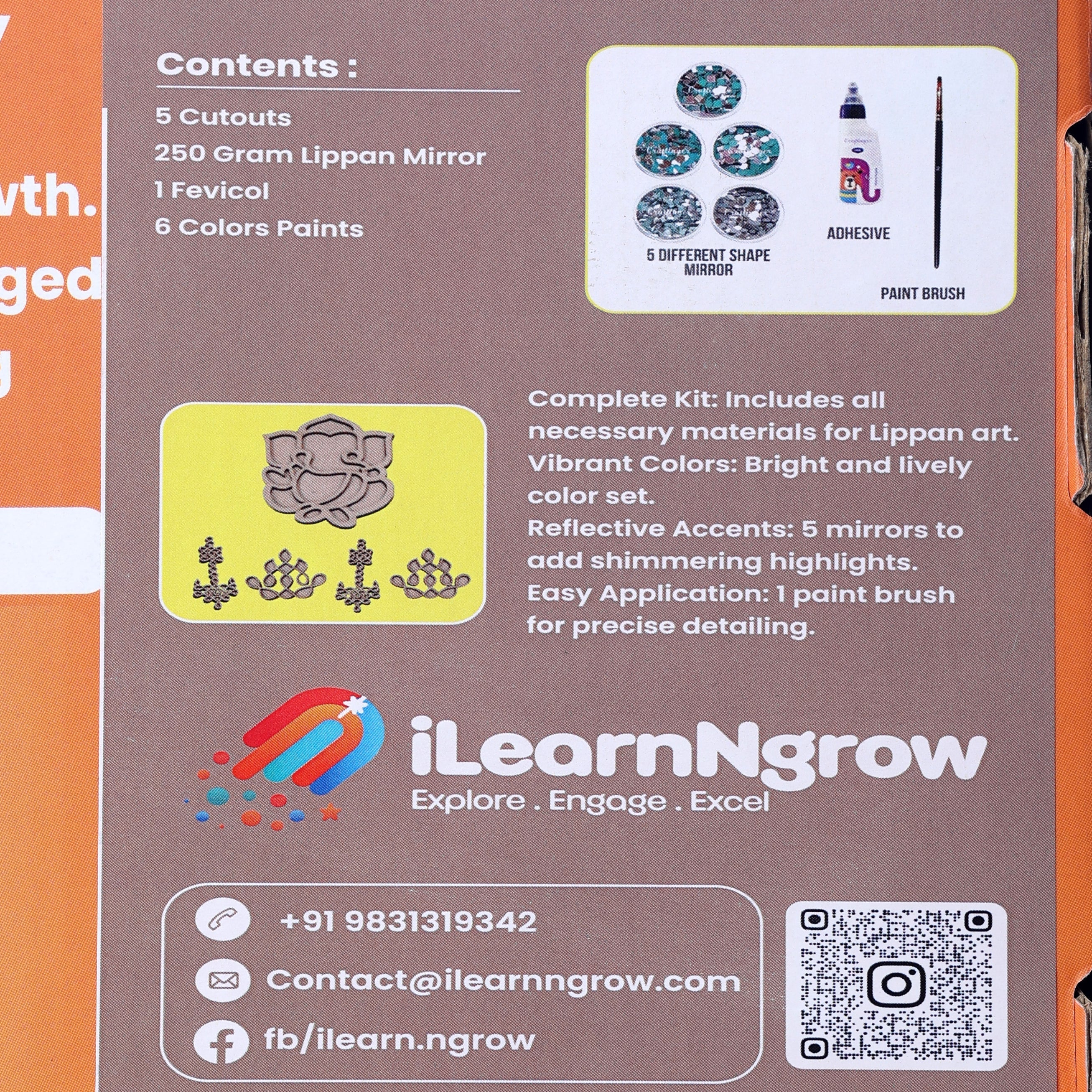 iLearnNgrow DIY Lippan Art Kit - ILGD024