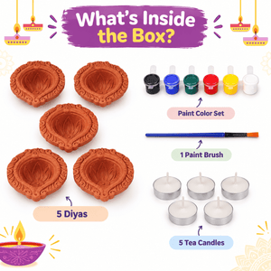 iLearnNgrow DIY - Paint and Decorate Your Own Diyas - Art & Craft