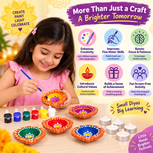 iLearnNgrow DIY - Paint and Decorate Your Own Diyas - Art & Craft
