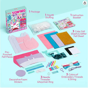 iLearnNGrow DIY Sew Kit Complete DIY Sewing Kit for Kids - Art & Craft