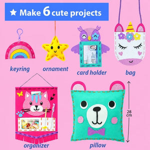 iLearnNGrow DIY Sew Kit Complete DIY Sewing Kit for Kids - Art & Craft