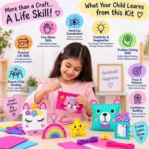 iLearnNGrow DIY Sew Kit Complete DIY Sewing Kit for Kids - Art & Craft