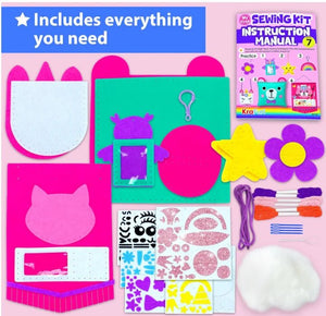 iLearnNGrow DIY Sew Kit Complete DIY Sewing Kit for Kids - Art & Craft