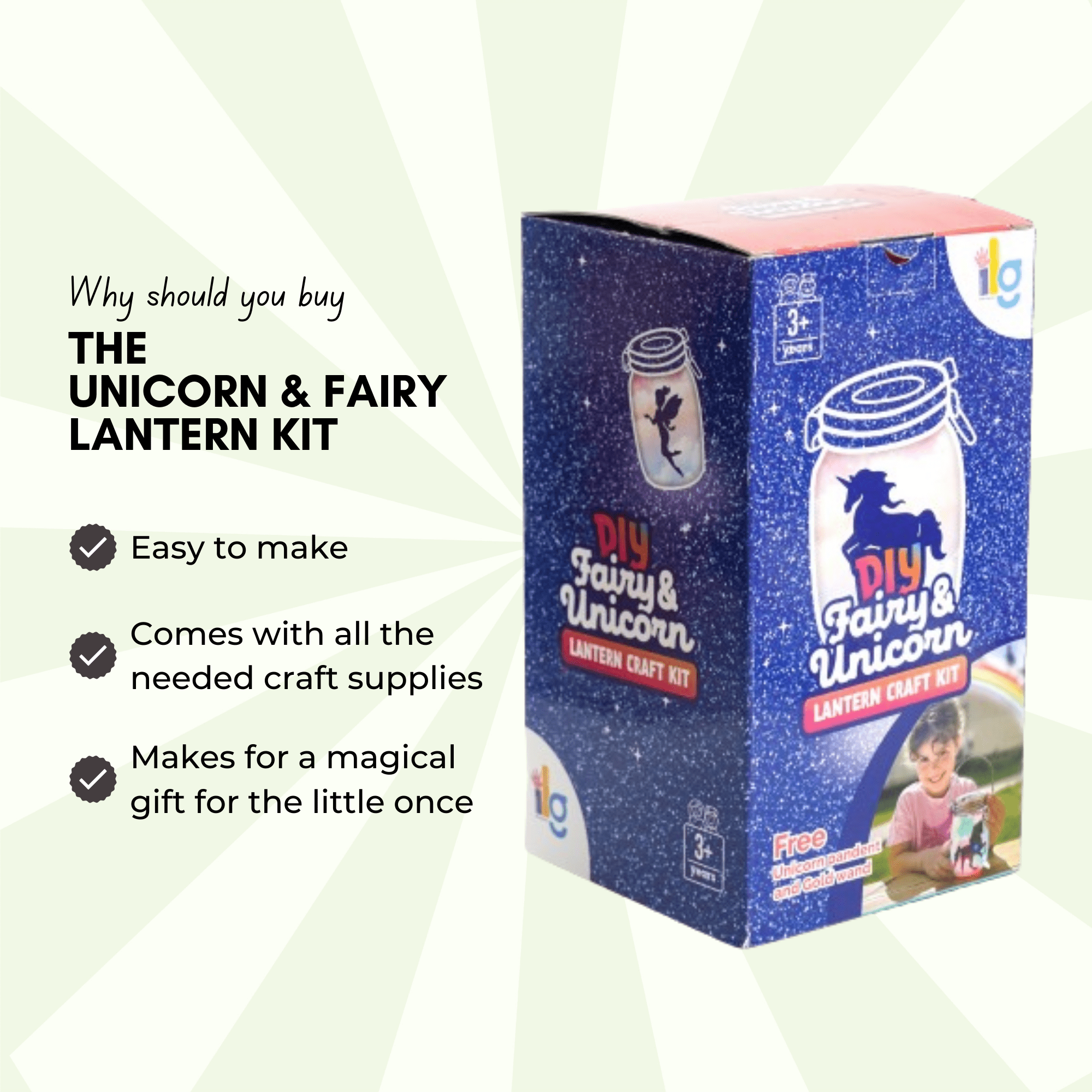 iLearnNgrow DIY Unicorn Lantern - ILGDIYFRUC