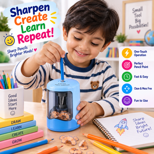 iLearnNGrow Electric Sharpener Kids Electric Pencil Sharpener - Art & Stationery