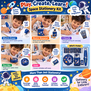 iLearnNGrow Electronic Stationery Kit Complete Electric Study & Desk Helper for Kids - Art & Stationery