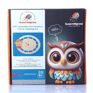 iLearnNgrow Ganesha Decorative Clock Making Kit - ILGD022