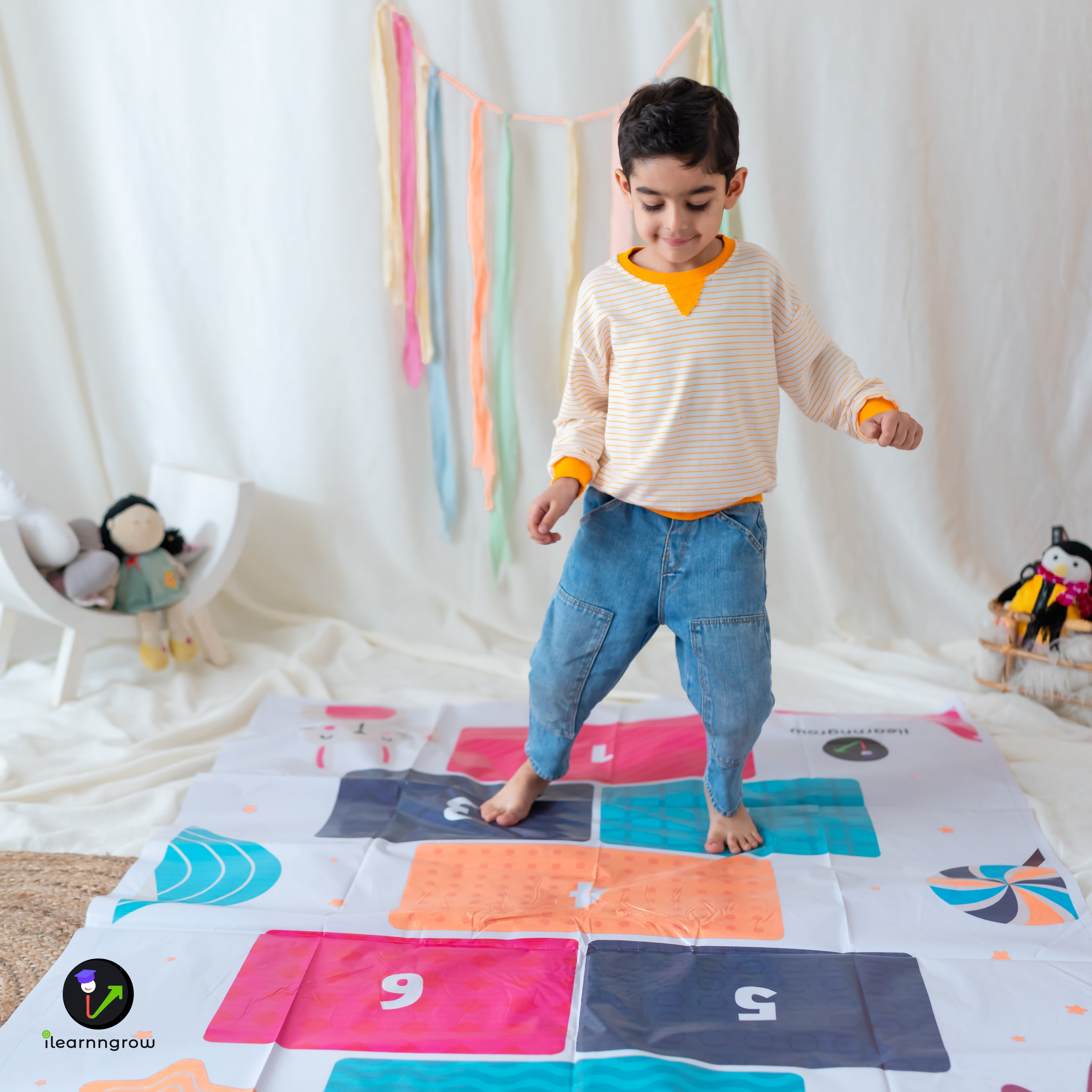 iLearnNgrow Hop Scotch Play Mat - ILGHSPM