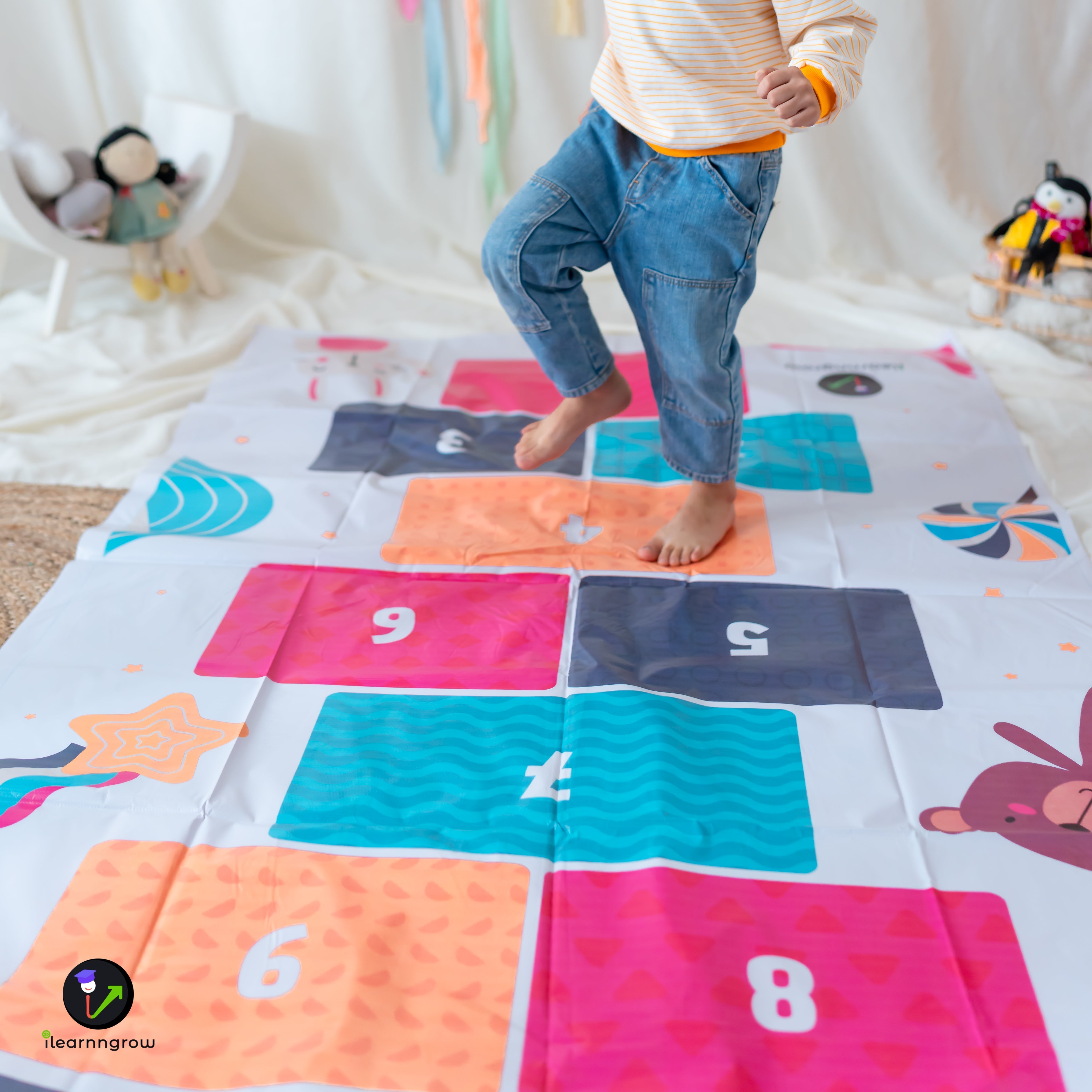 iLearnNgrow Hop Scotch Play Mat - ILGHSPM