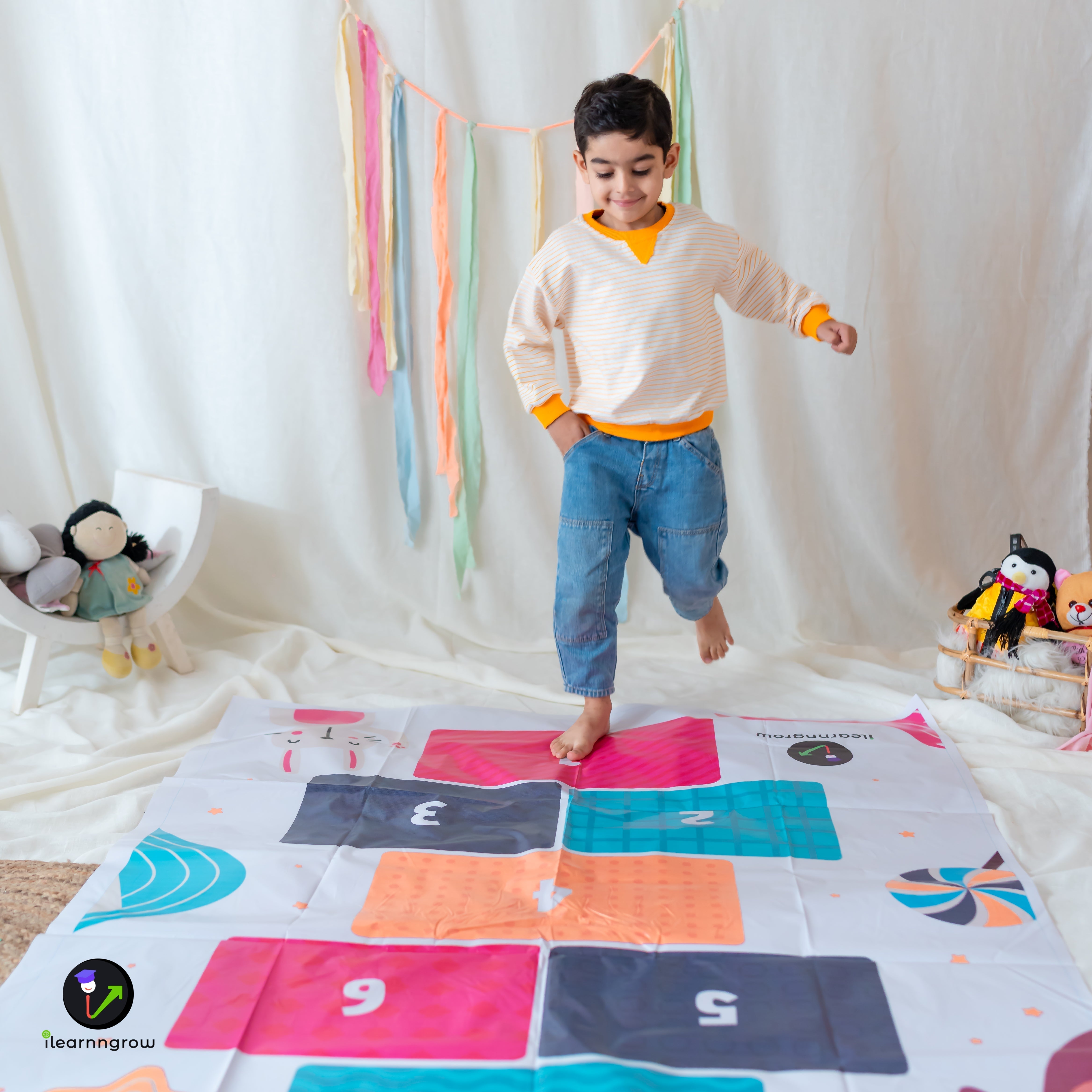 iLearnNgrow Hop Scotch Play Mat - ILGHSPM