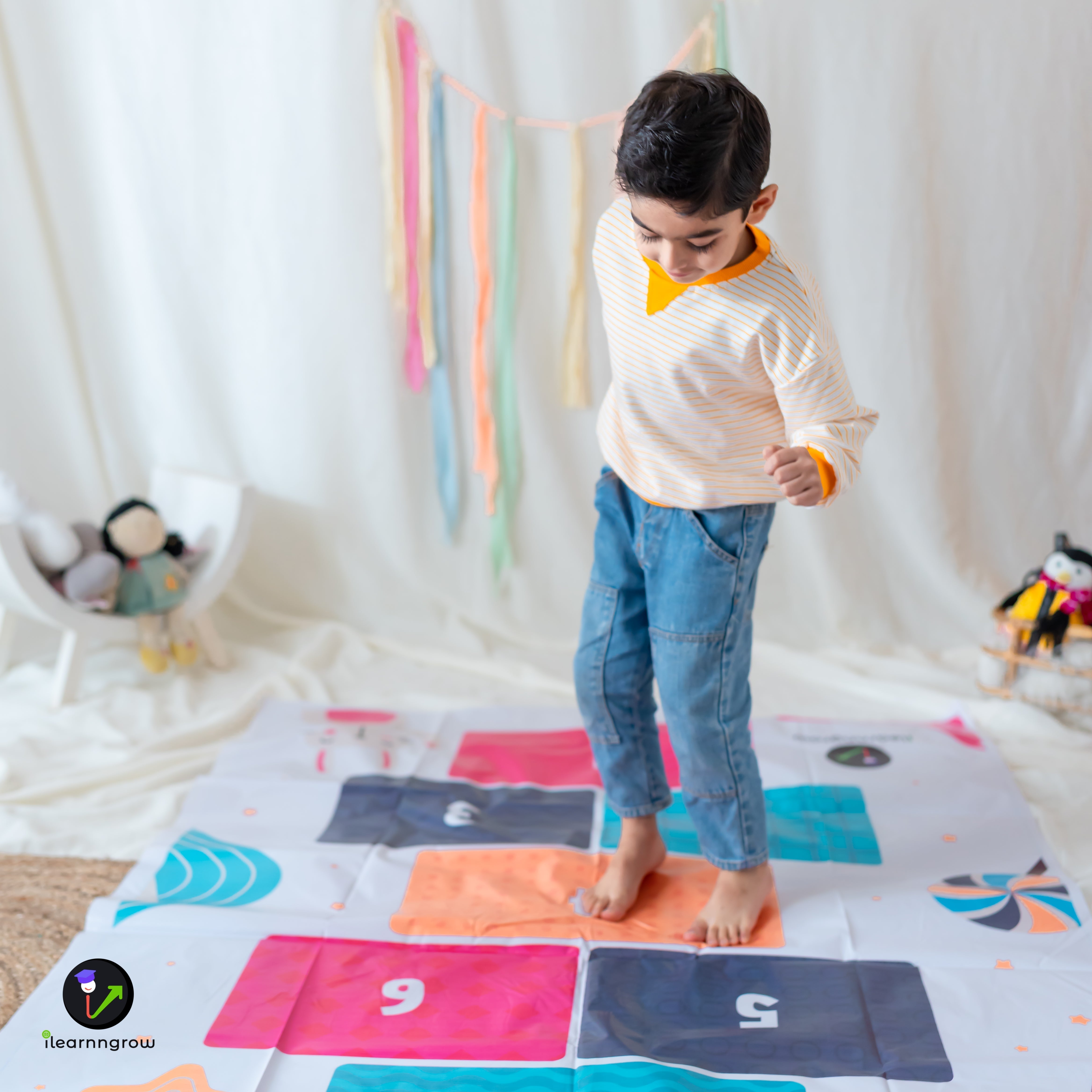 iLearnNgrow Hop Scotch Play Mat - ILGHSPM