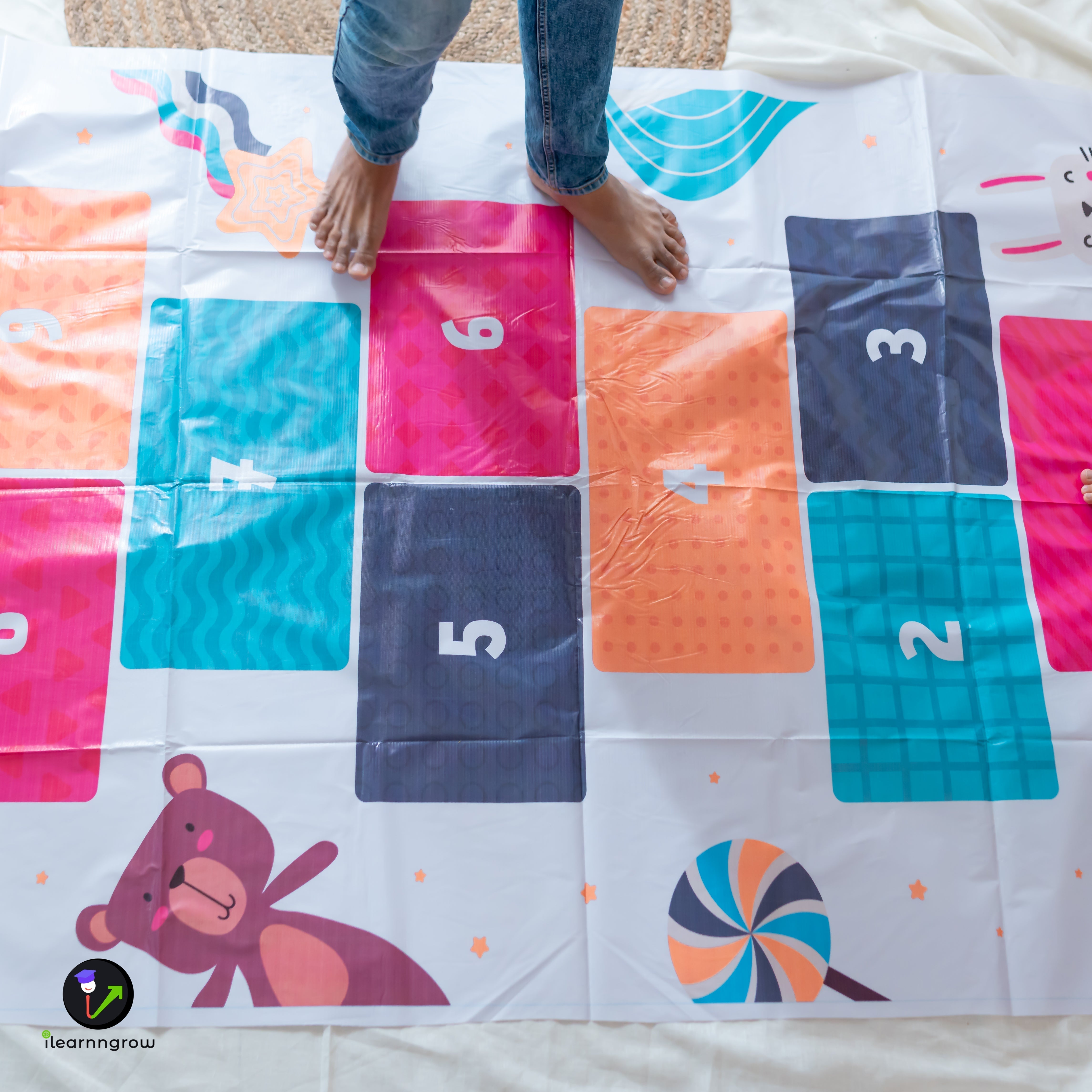 iLearnNgrow Hop Scotch Play Mat - ILGHSPM