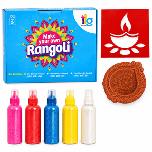 iLearnNgrow ilearnngrow Diwali DIY Rangoli Kit - Diya - Art & Craft