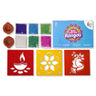 iLearnNgrow ilearnngrow Diwali DIY Rangoli Kit - Set Of Three Stencil - DIY Kits