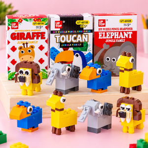 iLearnNGrow Lego Sharpener Fun Pencil Sharpener for Kids - Art & Stationery