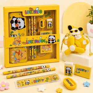 iLearnNGrow Panda Stationery Rakhi Combo - Raakhi Gifts