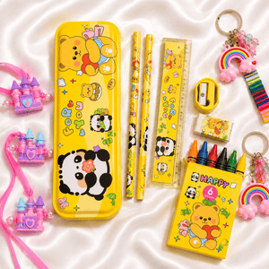 iLearnNGrow Panda Stationery Rakhi Combo | The Mom Store - Stationery Rakhi Combo
